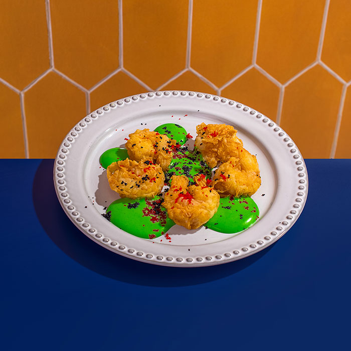 Фото Хрустящие креветки васаби