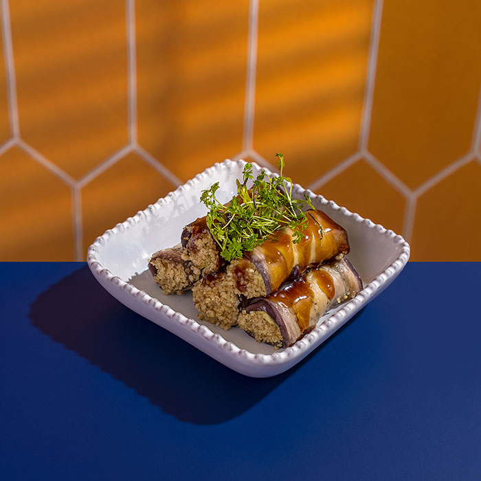 Фото Рулетики из баклажан