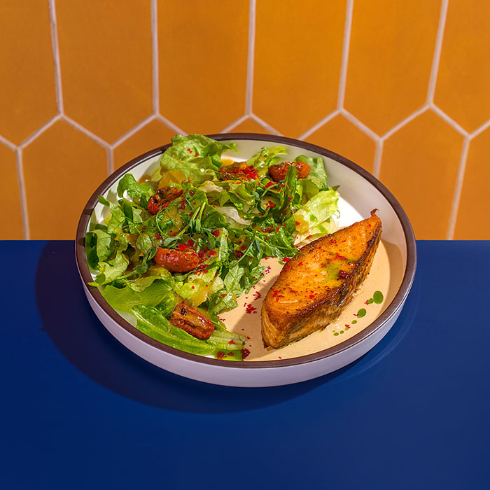 Фото Лосось в сливочно- устричном соусе