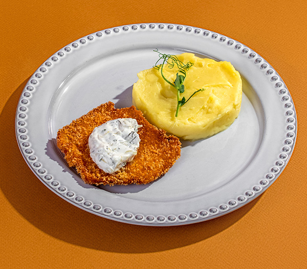 Фото Шницель с пюре