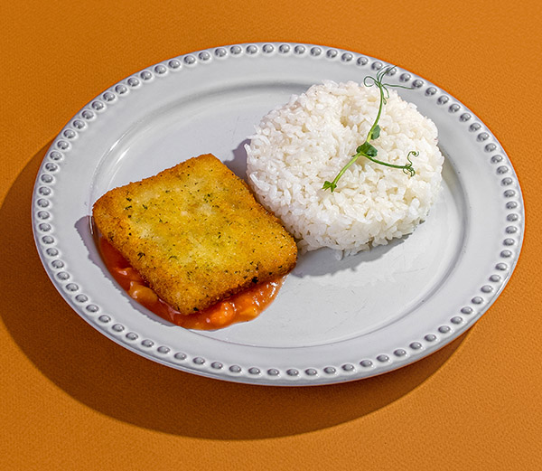 Фото Филе минтая в панировке с рисом